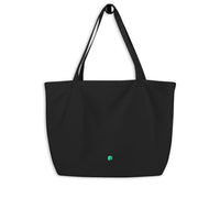 neo large logo tote bag black