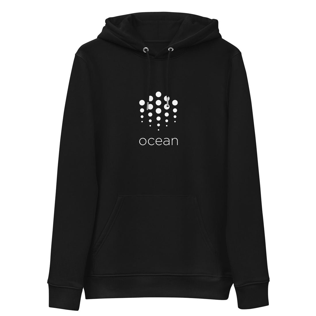 ocean crypto token logo hoodie black