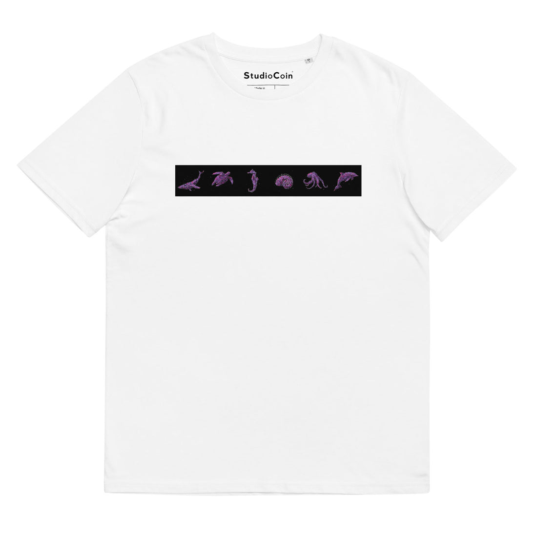 ocean token crypto tshirt white