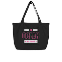 ocean token large tote bag black