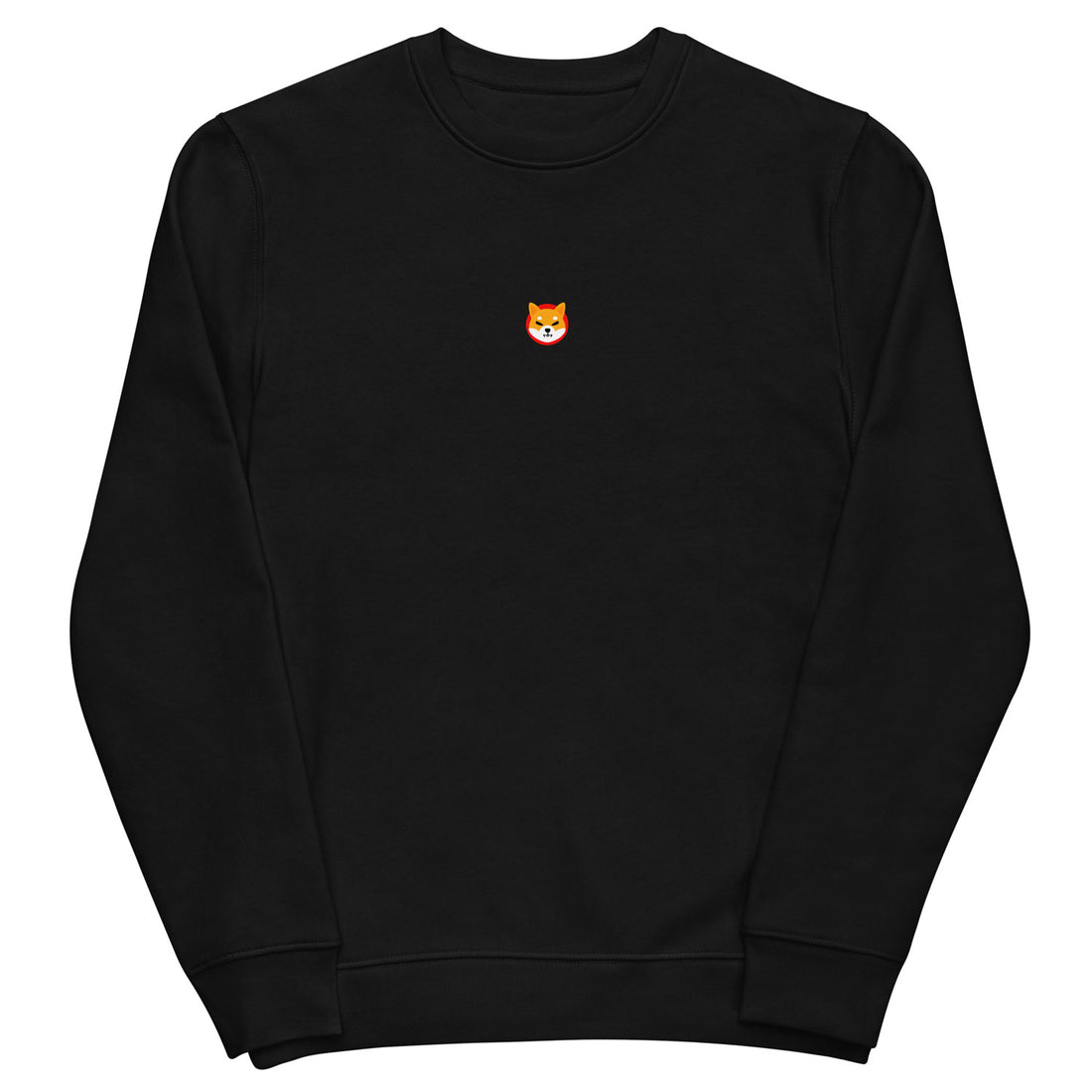 shiba inu black logo crewneck