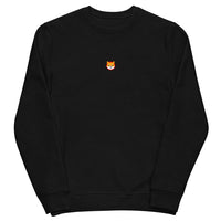shiba inu black logo crewneck