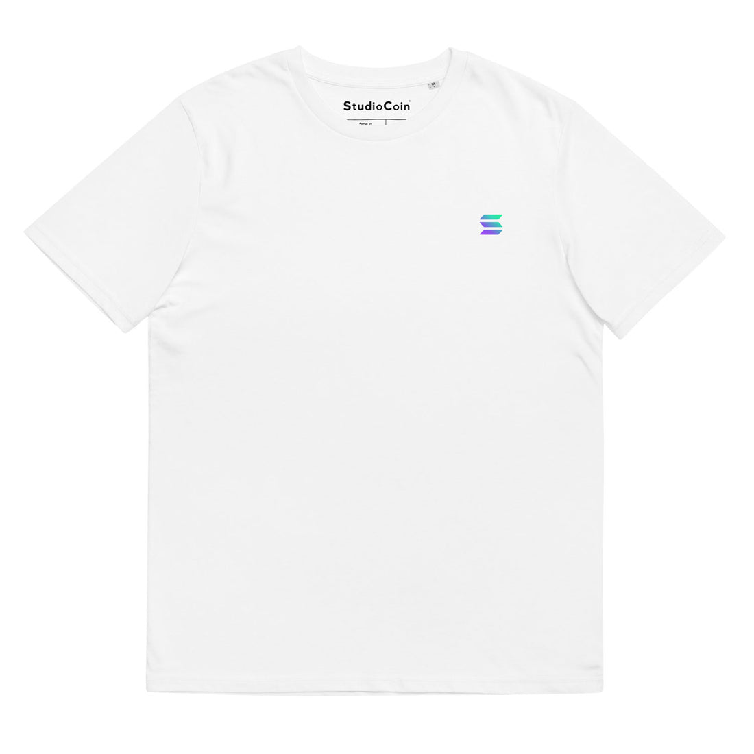 solana back graphic tshirt white