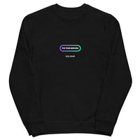 solana to the moon crewneck black