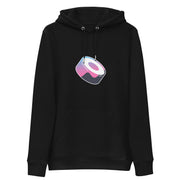 sushi swap logo hoodie black