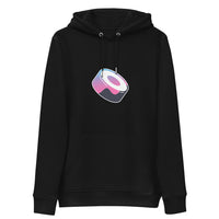 sushi swap logo hoodie black
