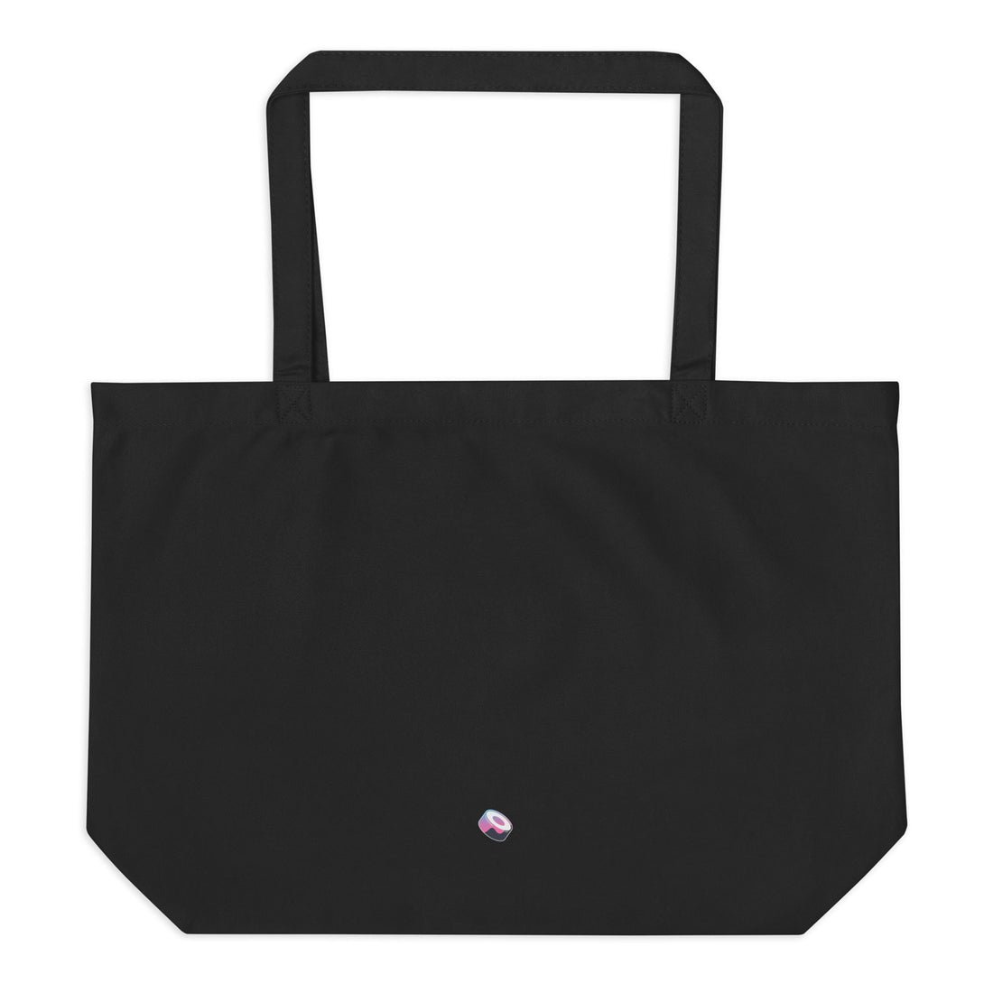sushi swap large logo tote bag black