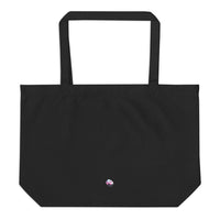 sushi swap large logo tote bag black