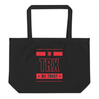 tron trx large tote bag black