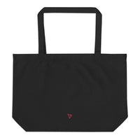 tron trx logo tote bag black