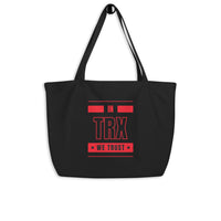 tron trx large tote bag black