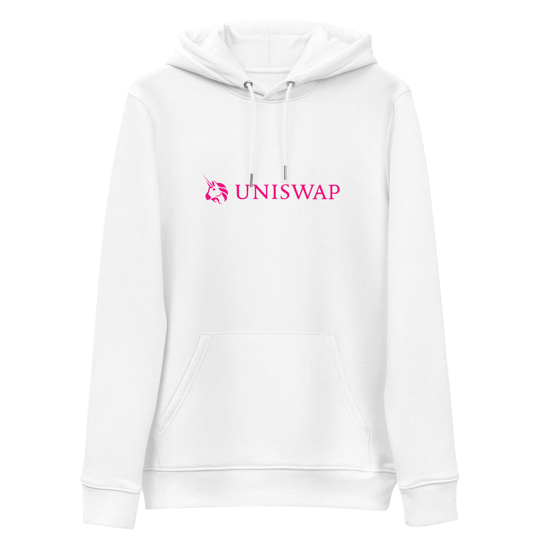 uniswap big logo hoodie white