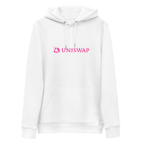 uniswap big logo hoodie white