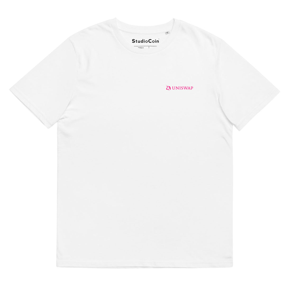 uniswap logo tshirt white