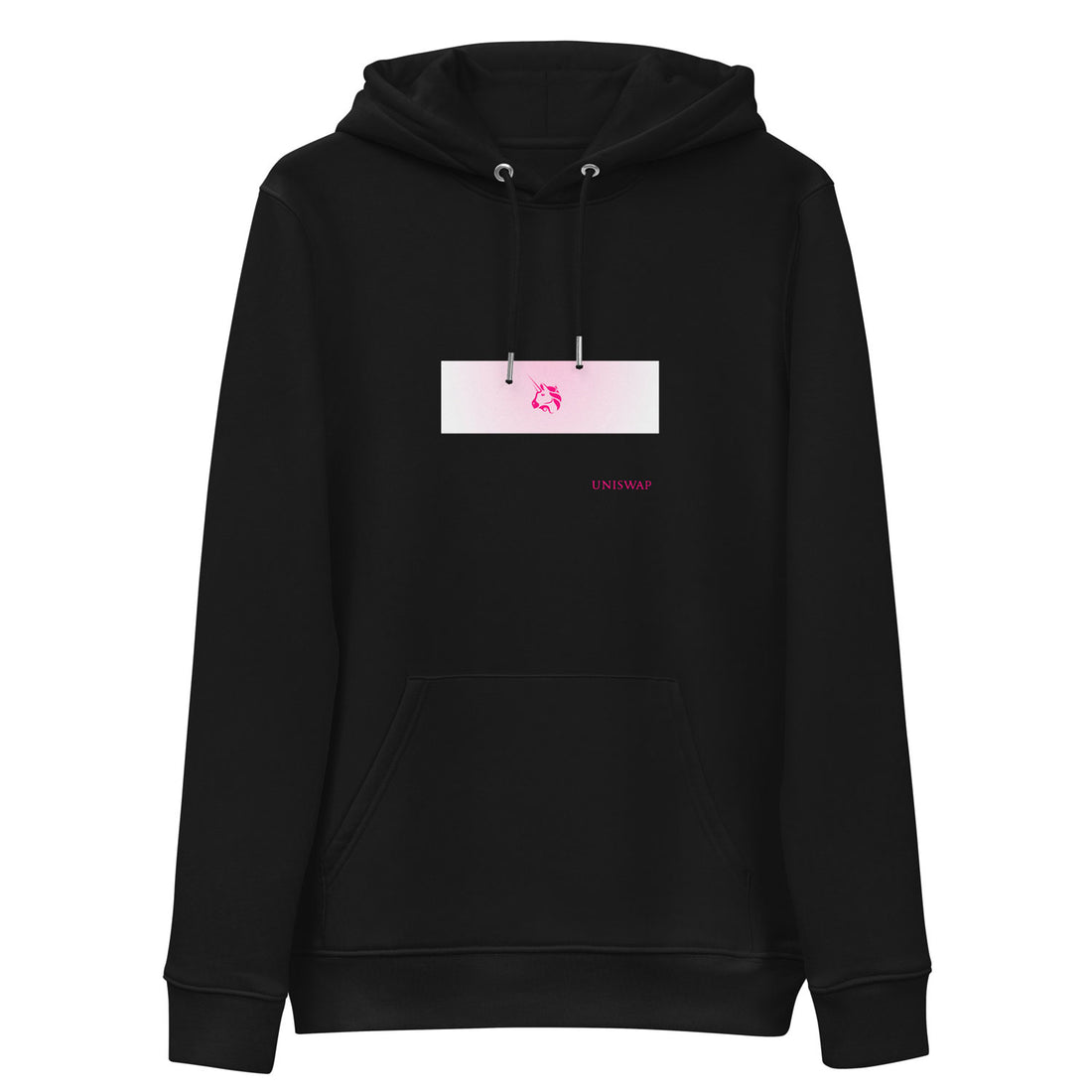 uniswap black logo hoodie