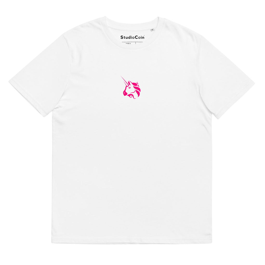 uniswap logo tshirt white