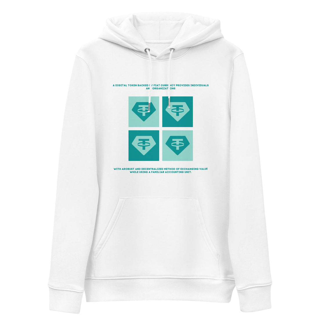 usdt tether hoodie white