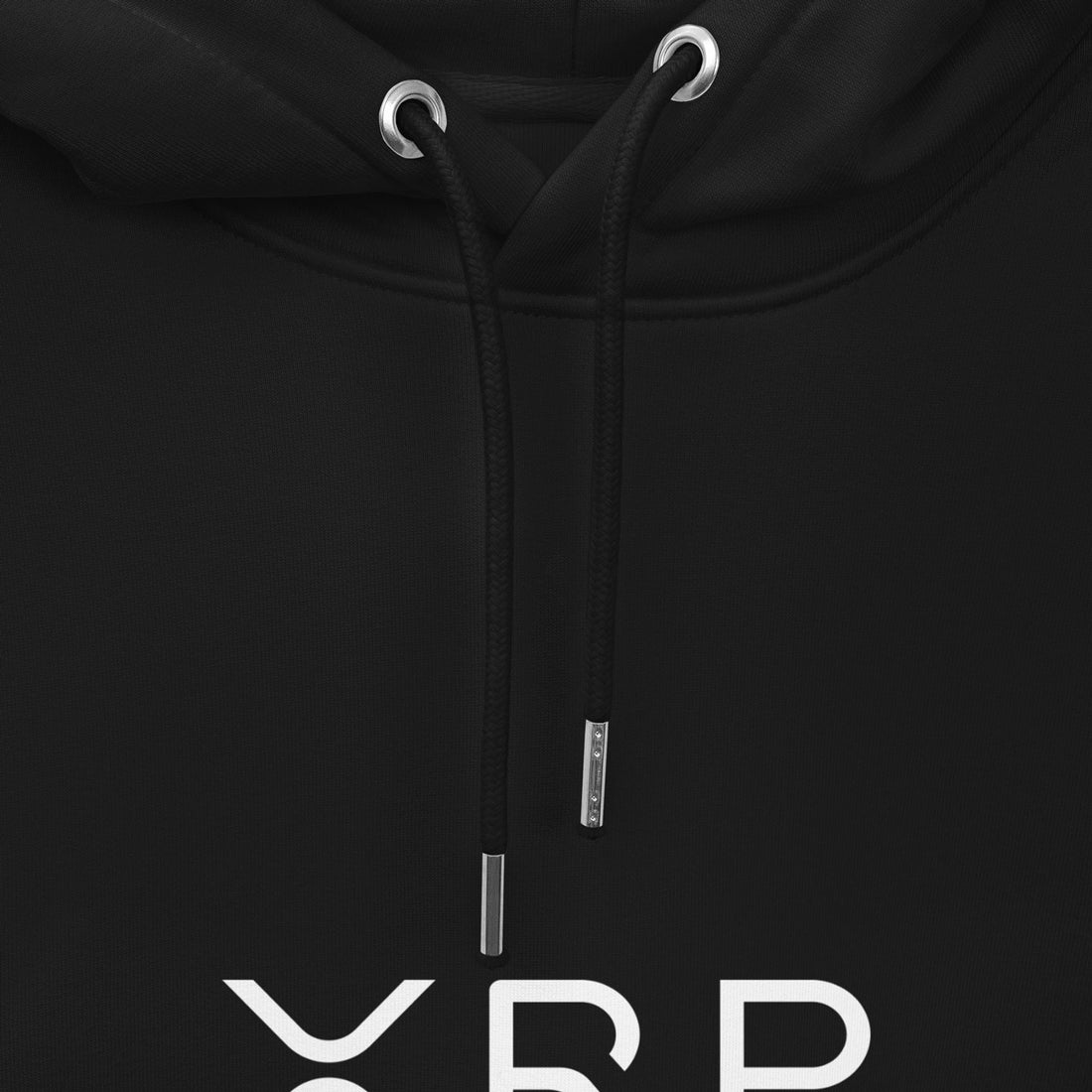 xrp big logo hoodie black