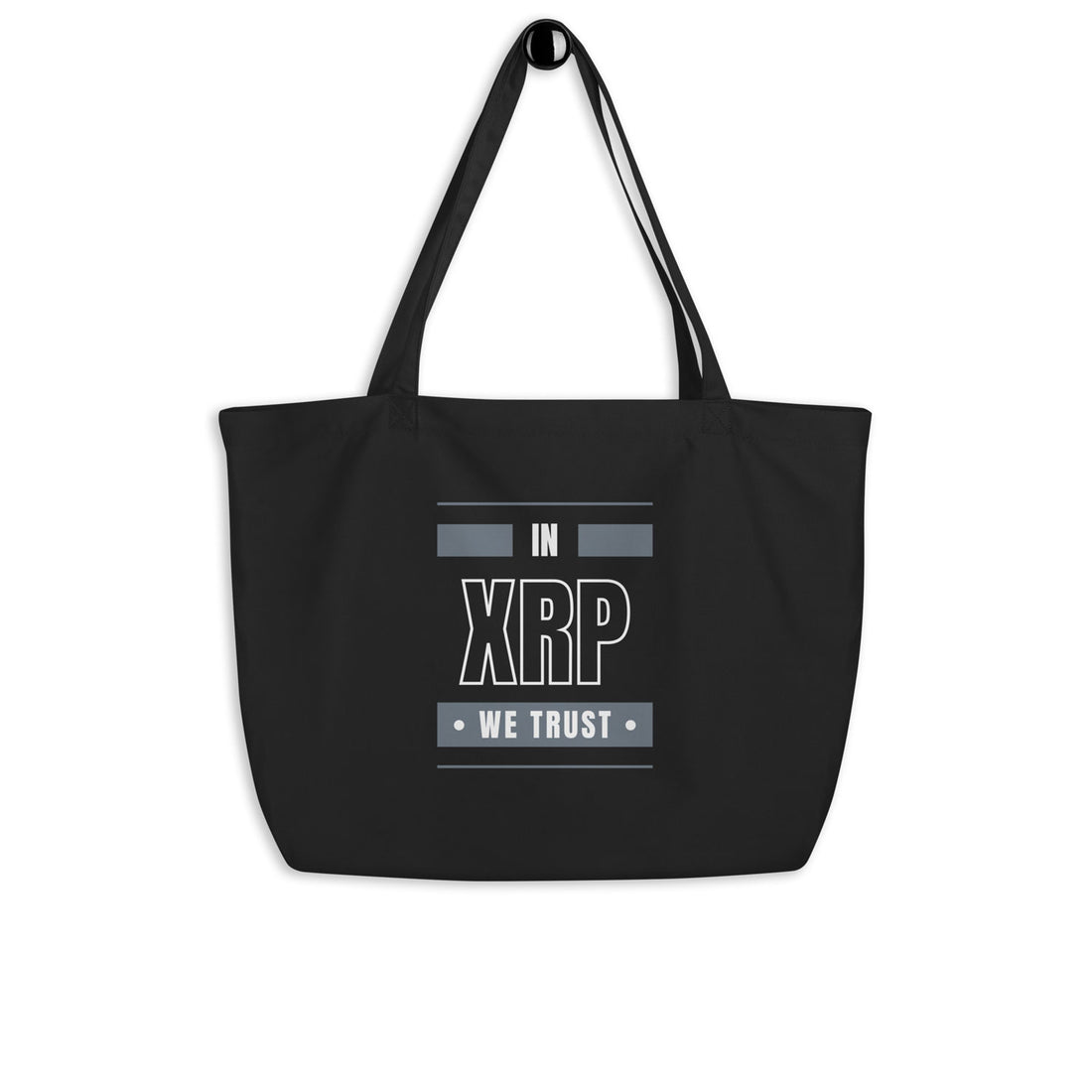 xrp large tote bag black