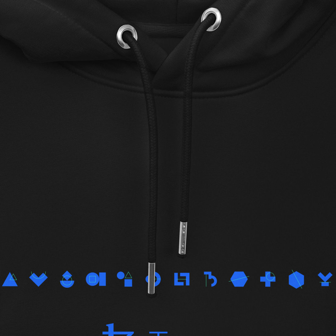 tezos black logo hoodie