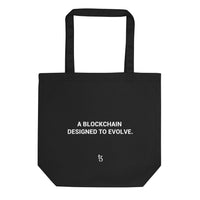 tezos logo blockchain tote bag