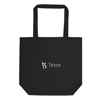 tezos logo blockchain tote bag