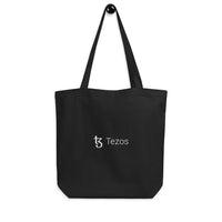 tezos logo blockchain tote bag