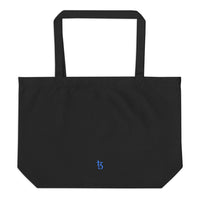 tezos black logo tote bag
