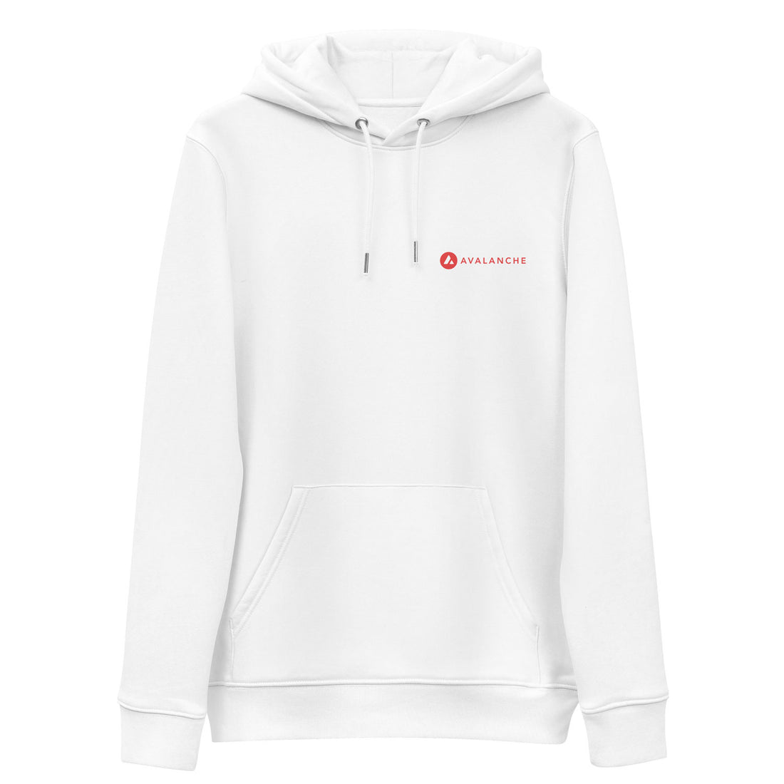 avax classic logo hoodie white