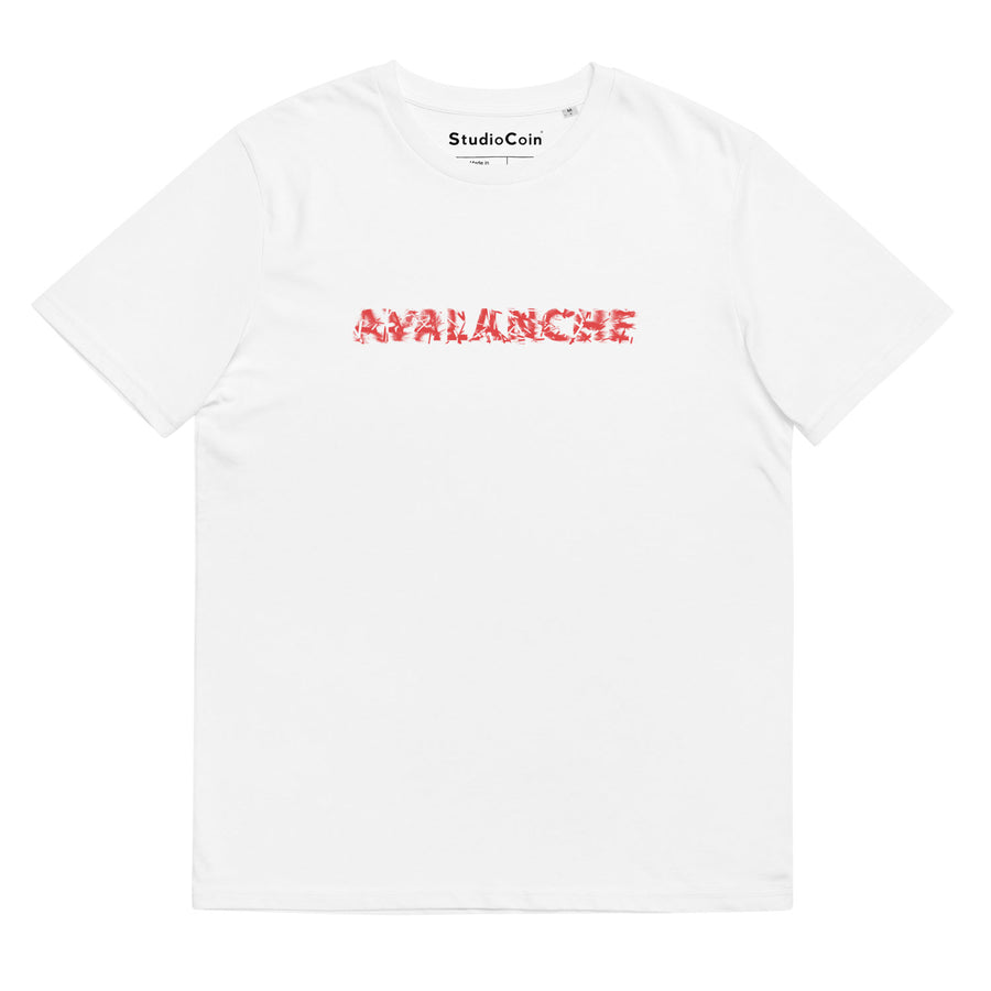 avalanche avax grunge tshirt white