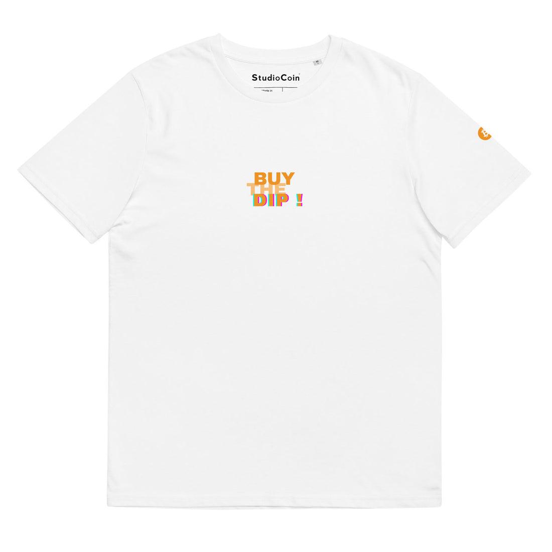 bitcoin buy the dip tshirt white