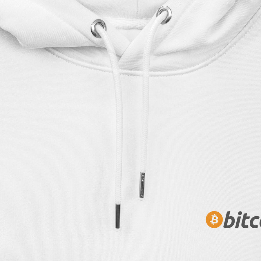 bitcoin classic logo hoodie white