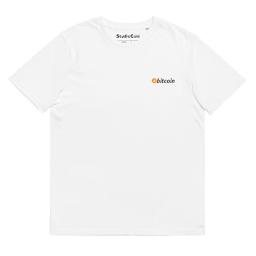 bitcoin logo tshirt white