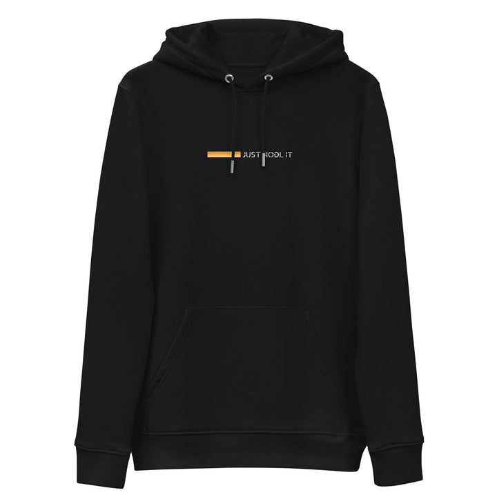 bitcoin graphic hoodie black