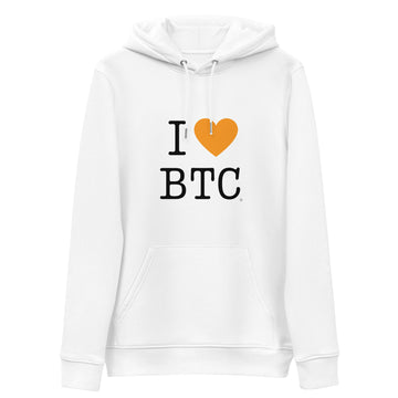 i love bitcoin hoodie white