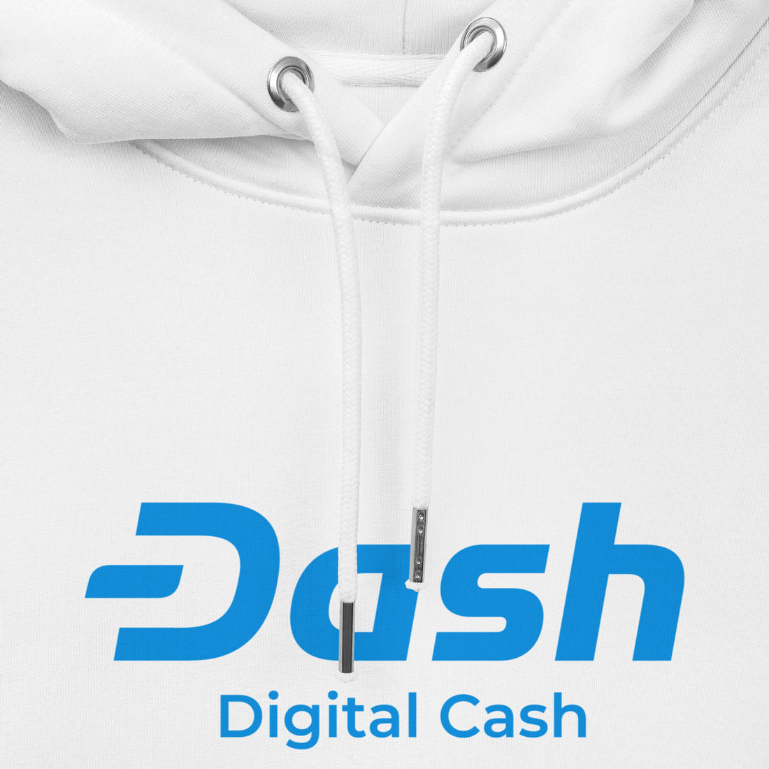 dash logo hoodie white