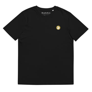 dogecoin classic logo tshirt black