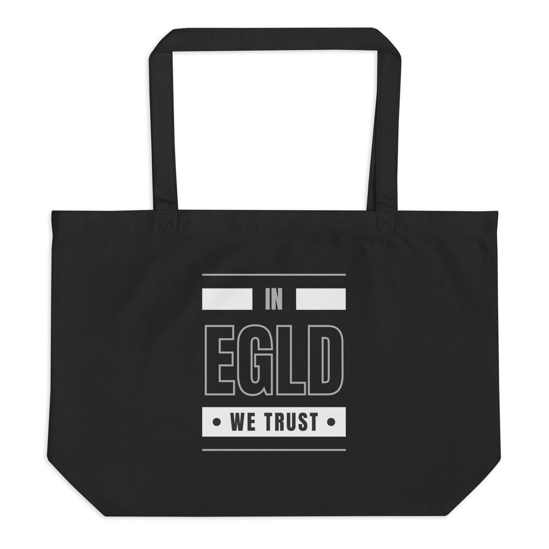 elrond we trust large tote bag black