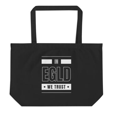 elrond we trust large tote bag black