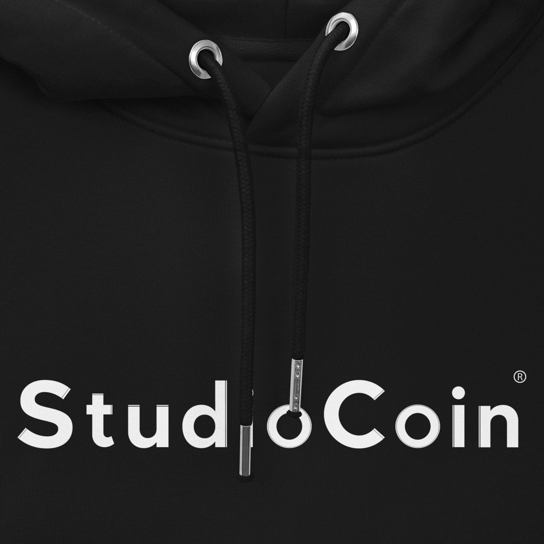 studio coin logo hoodie black