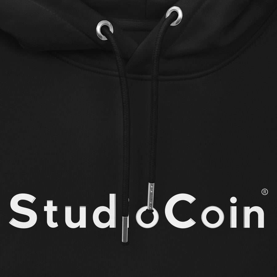 studio coin logo hoodie black