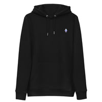 ethereum logo hoodie black