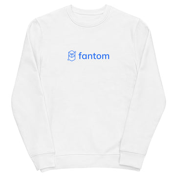 fantom ftm big logo crewneck white