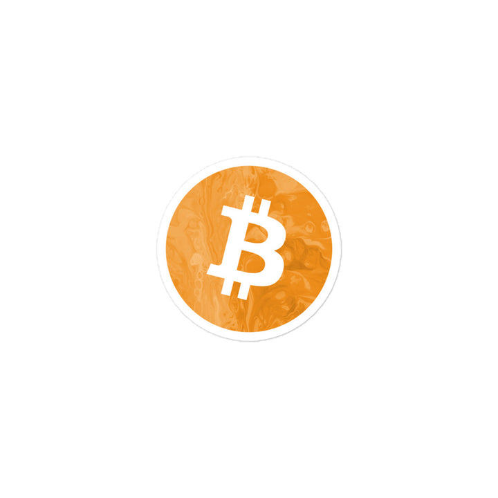 graphic bitcoin logo sticker