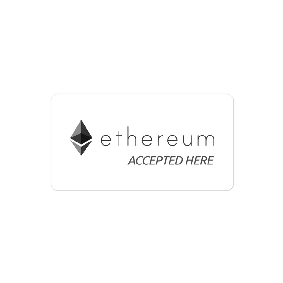 eth accepted here sticker