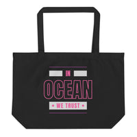 ocean token large tote bag black