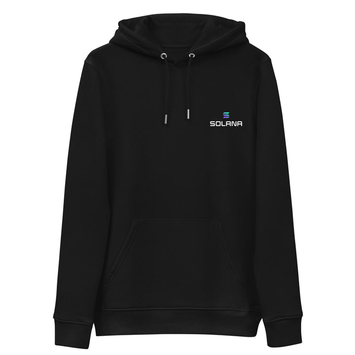 solana logo hoodie black