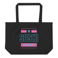 sushi swap large tote bag black