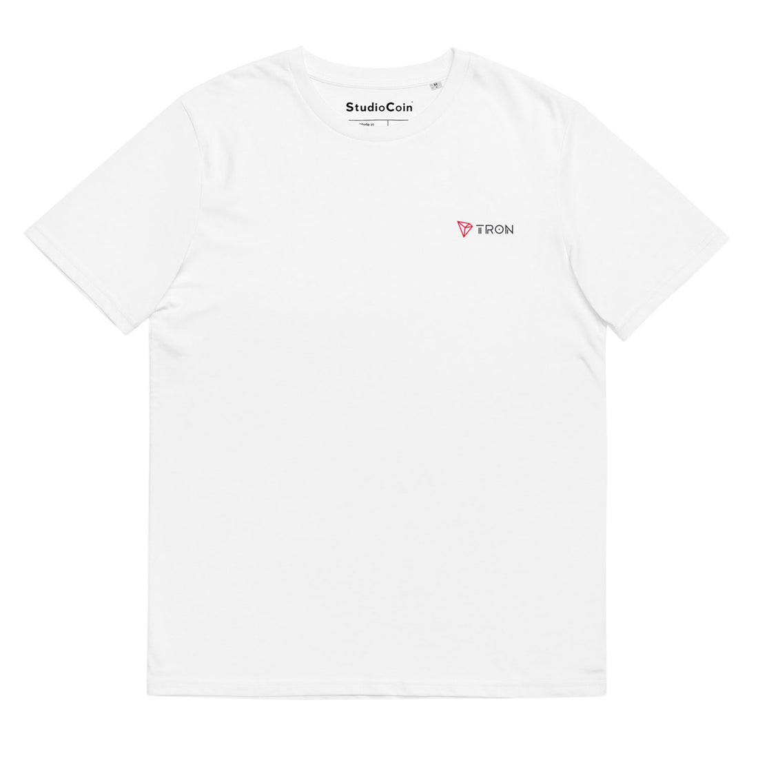tron trx logo tshirt white