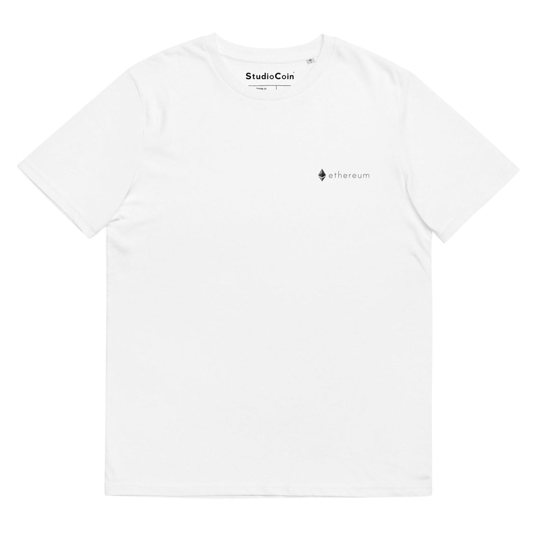ethereum classic logo tshirt white